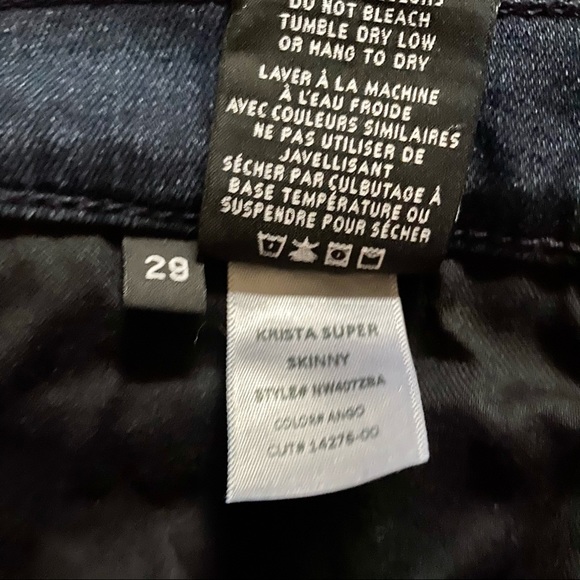 Hudson Krista Low-Rise Super Skinny Jean / Size 29 - Picture 7 of 7